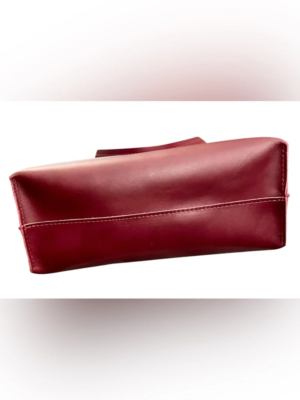 Portland Leather August Tote Bag in Lollipop - Picture 6 of 7